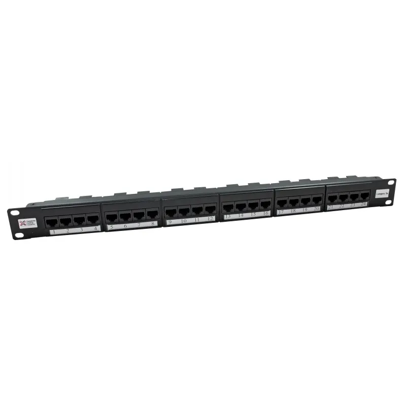 Connectix Cat5e Elite 24w UTP Patch Panel Black P/No 009-001-009-09