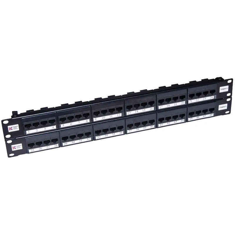 Connectix Cat6 Elite 48w UTP Patch Panel Black P/No 009-001-009-30