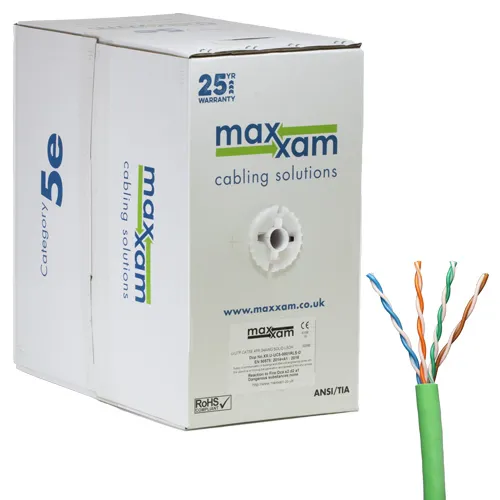 CAT5E UTP GREEN LSZH SOLID