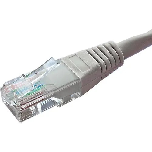Cat5e Flush Moulded Patch Lead PVC - GREY