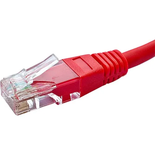 Cat5e Flush Moulded Patch Lead PVC - RED