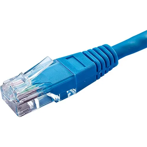 Cat5e Flush Moulded Patch Lead PVC - BLUE