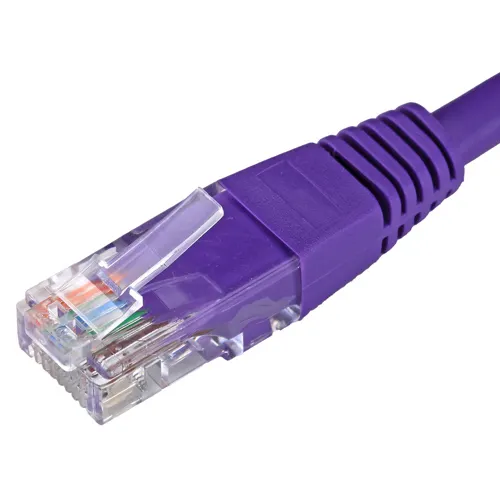 Cat5e Flush Moulded Patch Lead PVC - VIOLET