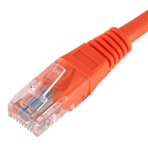 Cat5e Flush Moulded Patch Lead PVC - ORANGE
