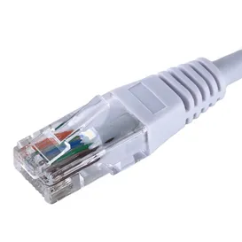 Cat6 Flush Moulded Patch Lead PVC - WHITE