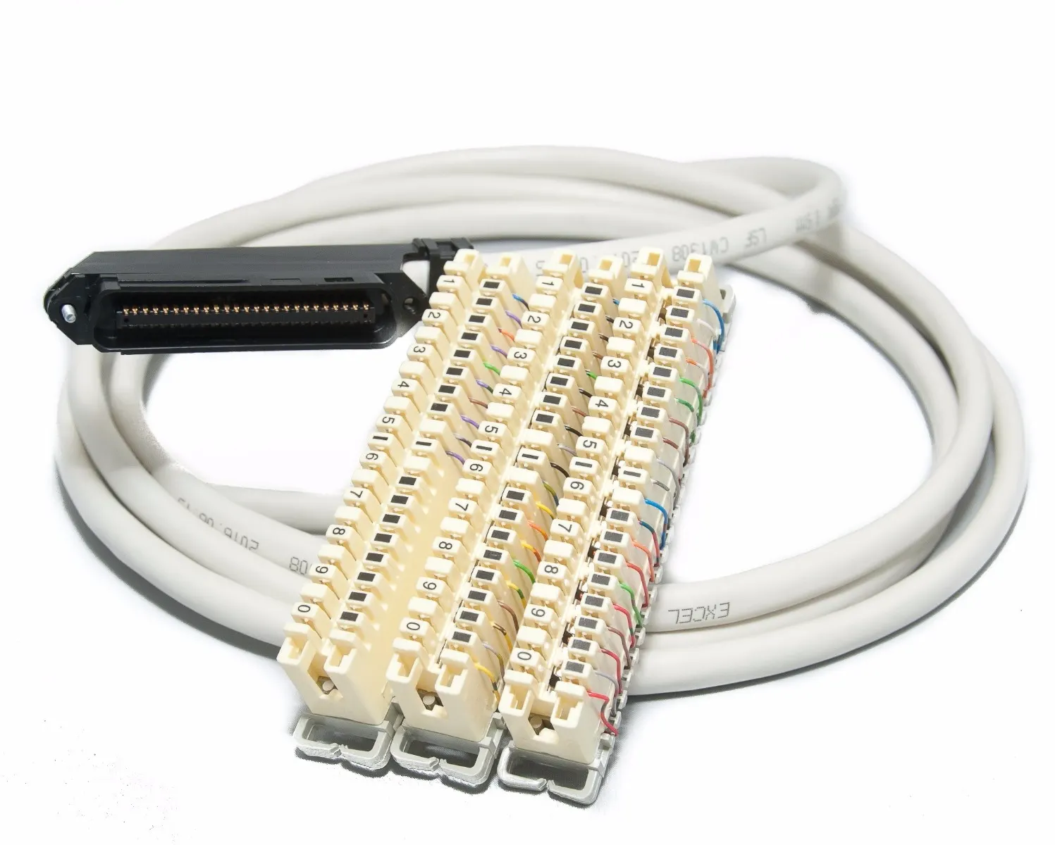 CAT3 RJ21 Female Telco to 3 x 237a krone strips