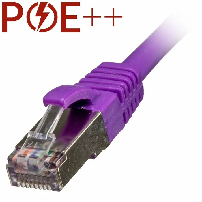 Cat6a Pre Assembled Snagless Booted 10GBase-T 26AWG 600MHz - VIOLET