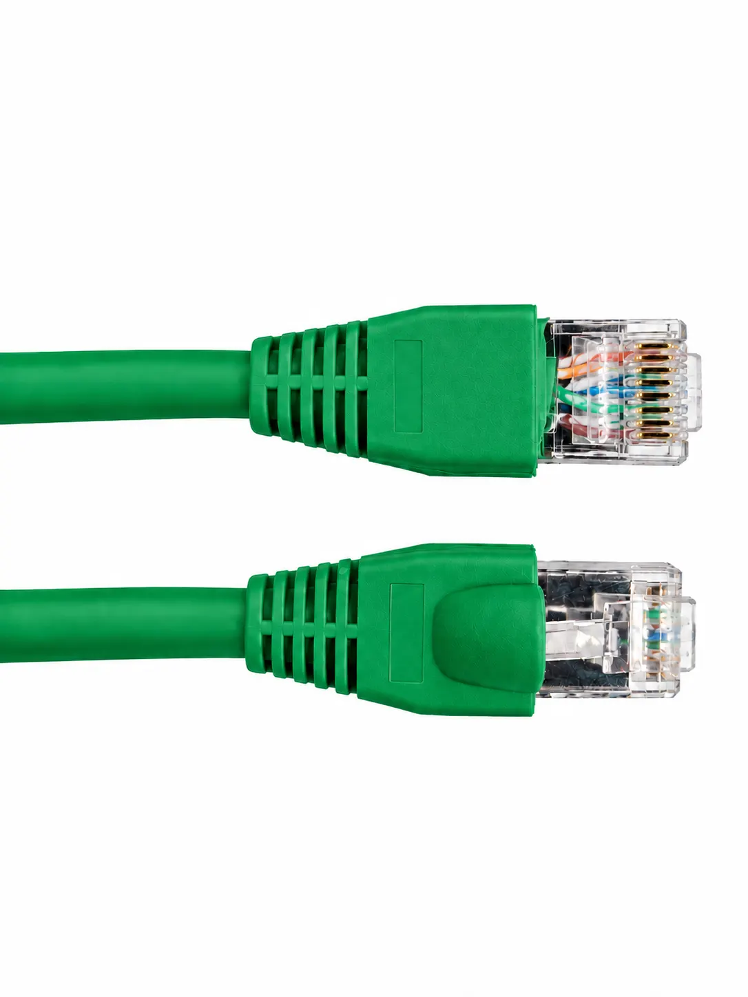 Cat6a UK Custom Made snagless booted patch lead - Green.