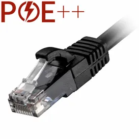 Cat6 RJ45 Black U/UTP LSOH 24AWG Snagless Booted Patch Lead