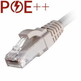 Cat6 RJ45 White U/UTP LSOH 24AWG Snagless Booted Patch Lead