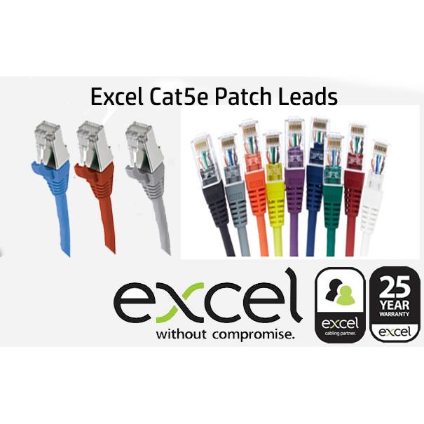 EXCEL Cat5E patch leads