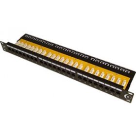 48 Port 1U Cat6 UTP Right Angle Rear Punchdown Patch Panel