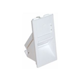 Excel Cat 6A Angled Shutter for Keystone Jack 50x25mm, White P/No 100-020