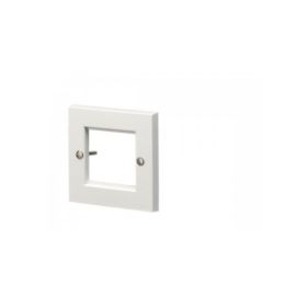 Excel 6c Single gang faceplate, up to 2 outlets (100-670)