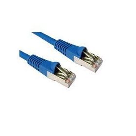 Cat6a UK Custom Made snagless booted patch lead - Blue.
