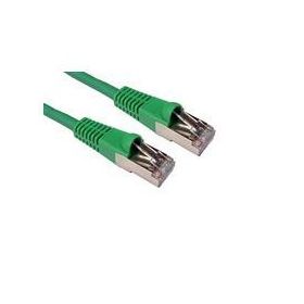 Cat6a UK Custom Made snagless booted patch lead - Green. 