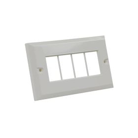Excel 6c Double gang plate, up to 4 outlets (100-671)