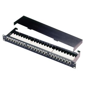 Excel Cat5e 24port Screened Right Angle RJ45 Patch Panel (100-736)