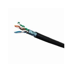 305mt Cat5e F/UTP PE Black External 0.50mm 24awg CU cable