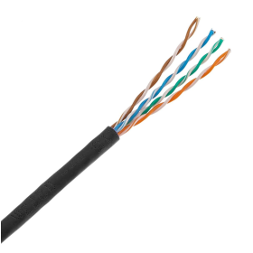 305mt Cat5e U/UTP PE Black External 0.49mm 24awg CU cable