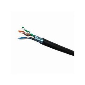 305mt Cat 6 F/UTP External Black 23awg cable