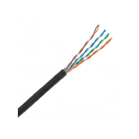 305mt Cat6 U/UTP PE Black External 0.55mm 23awg CU cable
