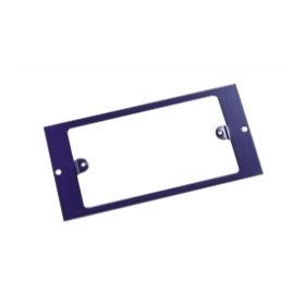 Twin gang plate for 3 compartment box