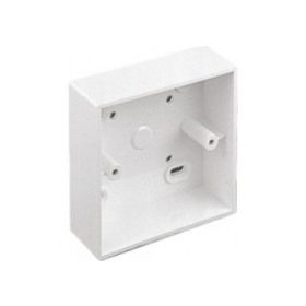 Connectix 32mm white Single Gang Back Box P/No 008-010-001-00