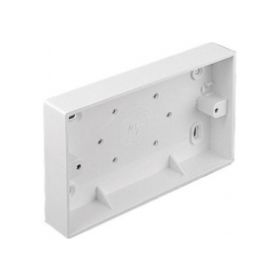 Connectix 32mm white Dual Gang Back Box P/No 012-007-002-321