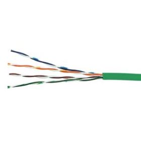 Cat6 solid u/utp lszh cable 305mt green