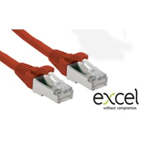 Excel 0.5mt Cat5e U/UTP Blade Boot LSOH RED-pk10