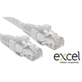 Excel 1mt Cat5e U/UTP Blade Boot LSOH WHITE-pk10