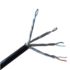 305mt Cat 6A F/FTP External PE Sheath 23awg Cable 